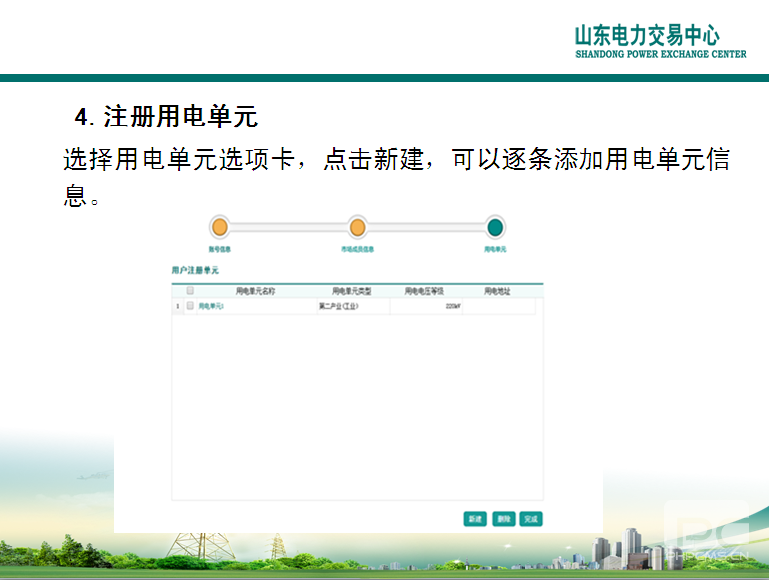 山東電力交易中心市場主體自主注冊操作流程及注意事項