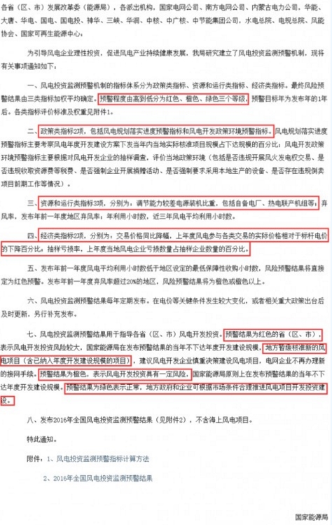 “三色預(yù)警”指導(dǎo)風(fēng)電開發(fā) 5個地區(qū)一片紅